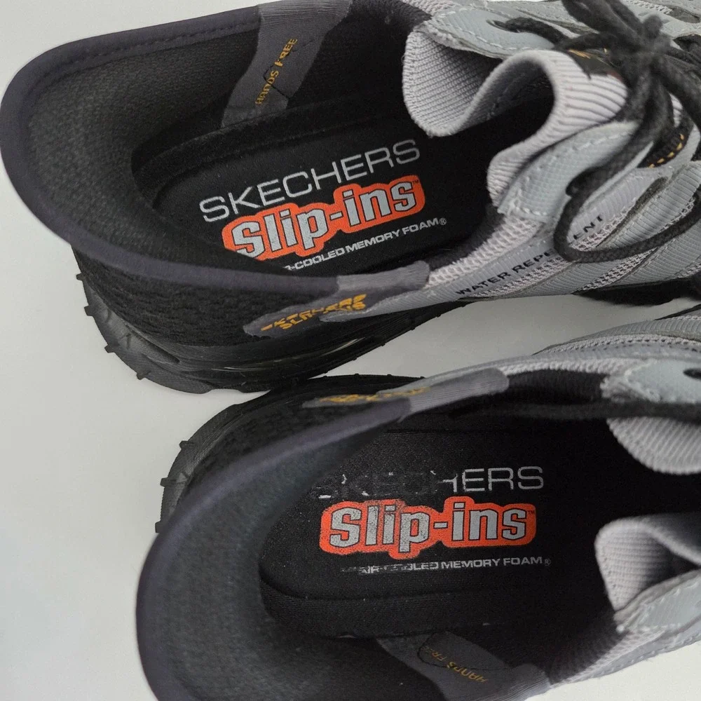 Skechers Slip-ins Skech-Air Envoy Emissary 237322 Gray Black Water Repellent 12